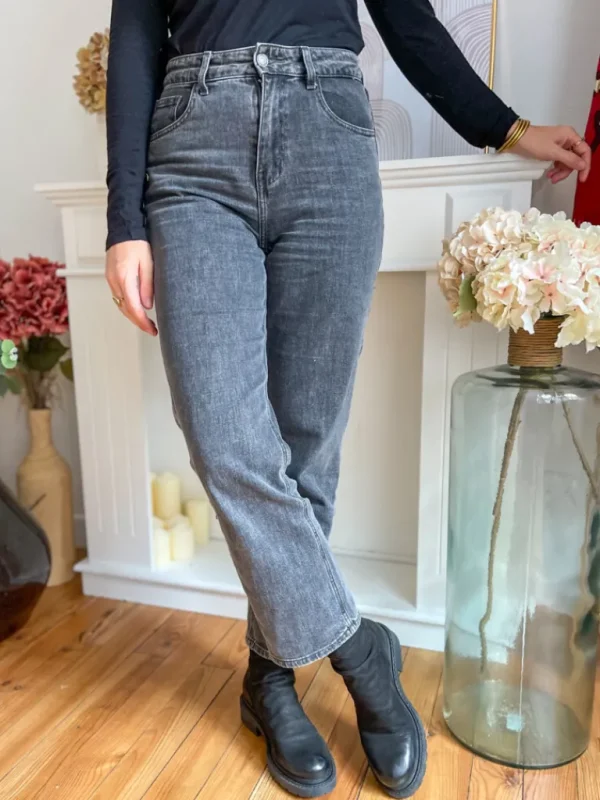 Pantalons, Jeans*Justine Boutique Pierre jean gris droit