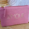 Pochettes, Sacs*Justine Boutique Pochette amour vieux rose