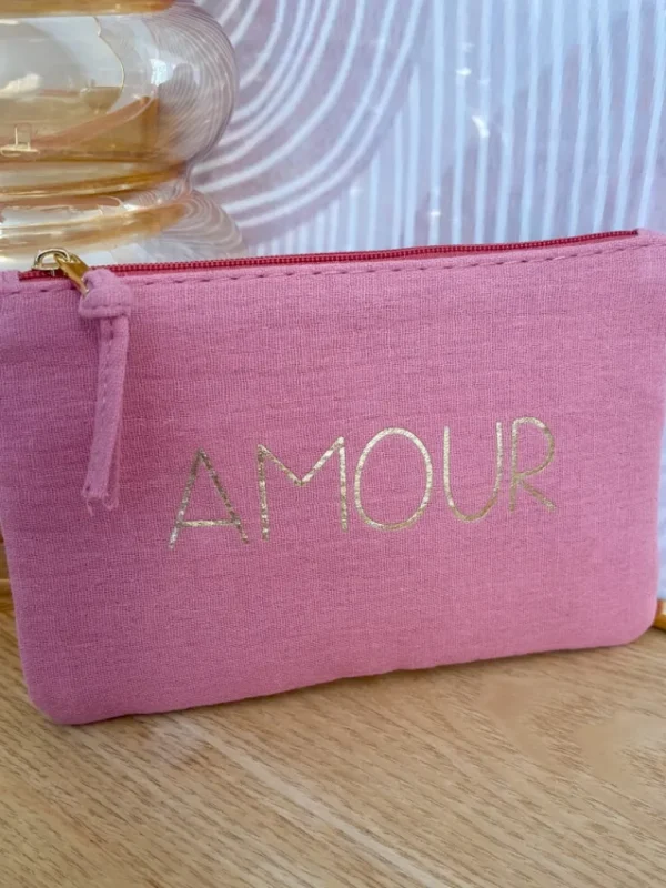 Pochettes, Sacs*Justine Boutique Pochette amour vieux rose