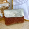 Pochettes, Sacs*Justine Boutique Porte monnaie daim camel