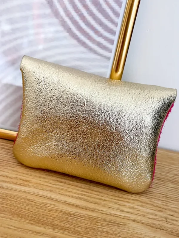 Pochettes, Sacs*Justine Boutique Porte monnaie daim fuchsia