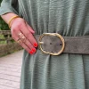 Ceintures*Justine Boutique Roma ceinture élastique kaki