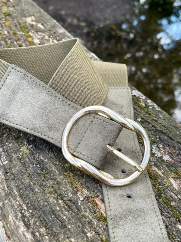 Ceintures*Justine Boutique Roma ceinture élastique kaki