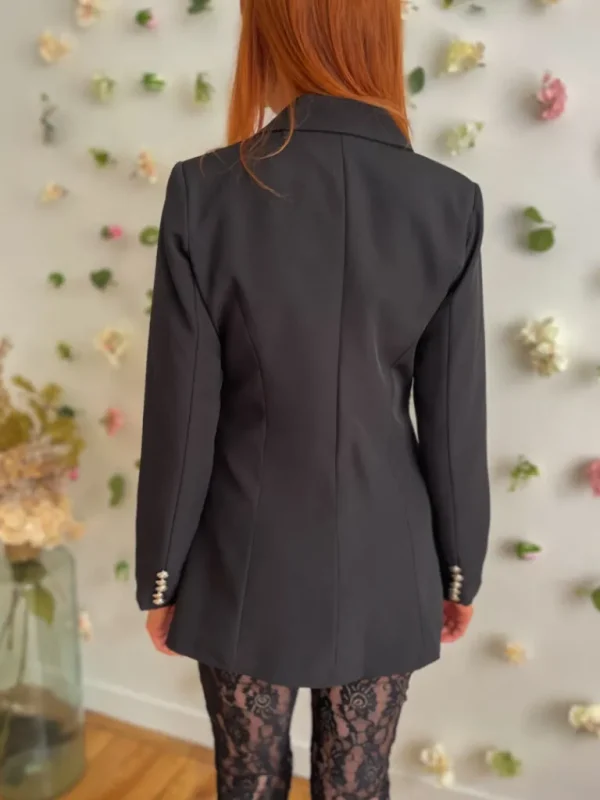 Vestes, Manteaux*Justine Boutique Romain blazer cintré noir