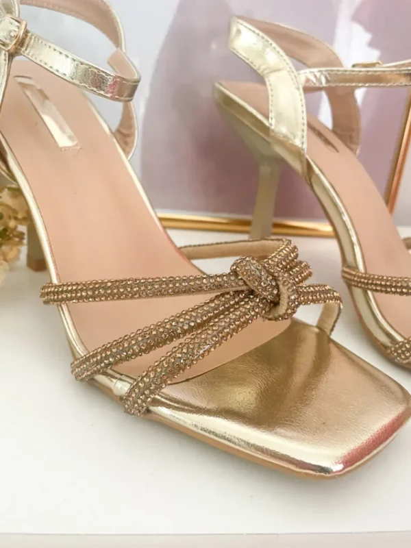 Chaussures, Chaussettes*Justine Boutique Roman escarpins strass dorés