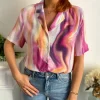 Tops, Blouses*Justine Boutique Rulla blouse imprimé fuchsia