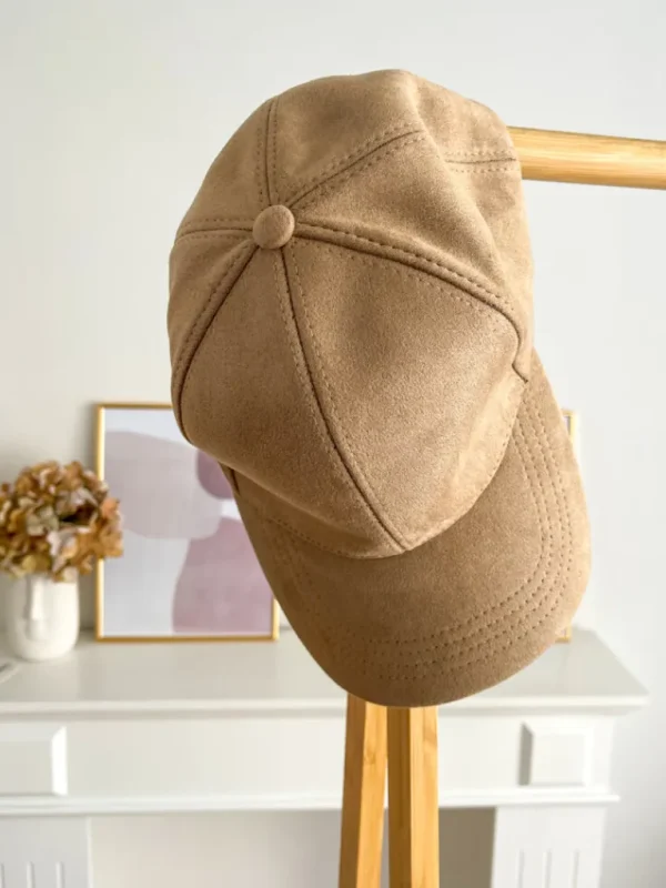 Echarpes, Bandeaux, Mitaines Et Casquettes*Justine Boutique Siena casquette suédine taupe