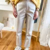 Pantalons, Jeans*Justine Boutique Silver pantalon simili cuir argenté