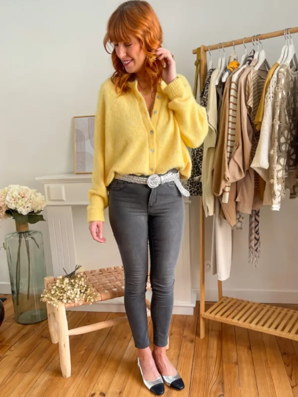 Pantalons, Jeans*Justine Boutique Tanya slim gris