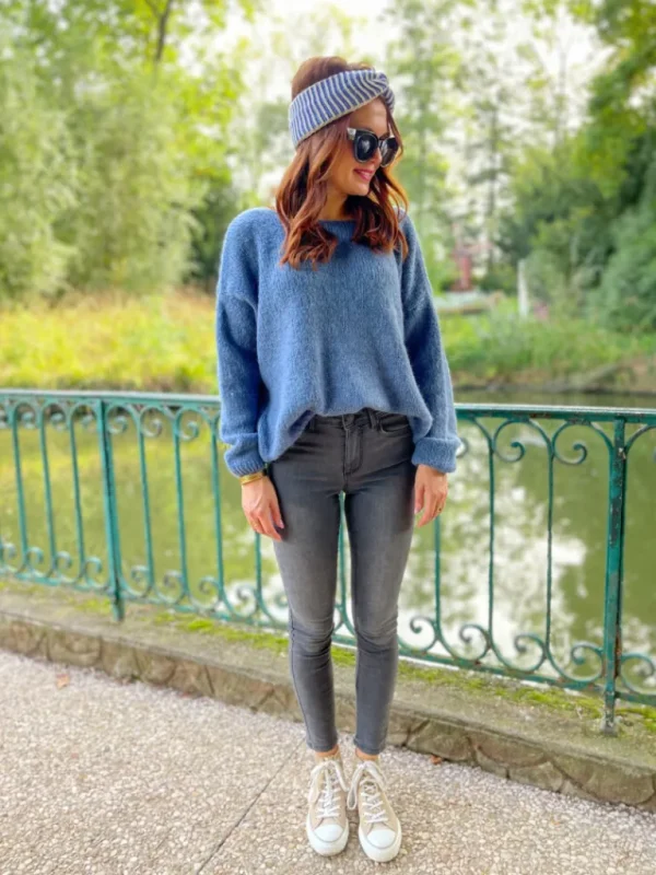 Pantalons, Jeans*Justine Boutique Tanya slim gris