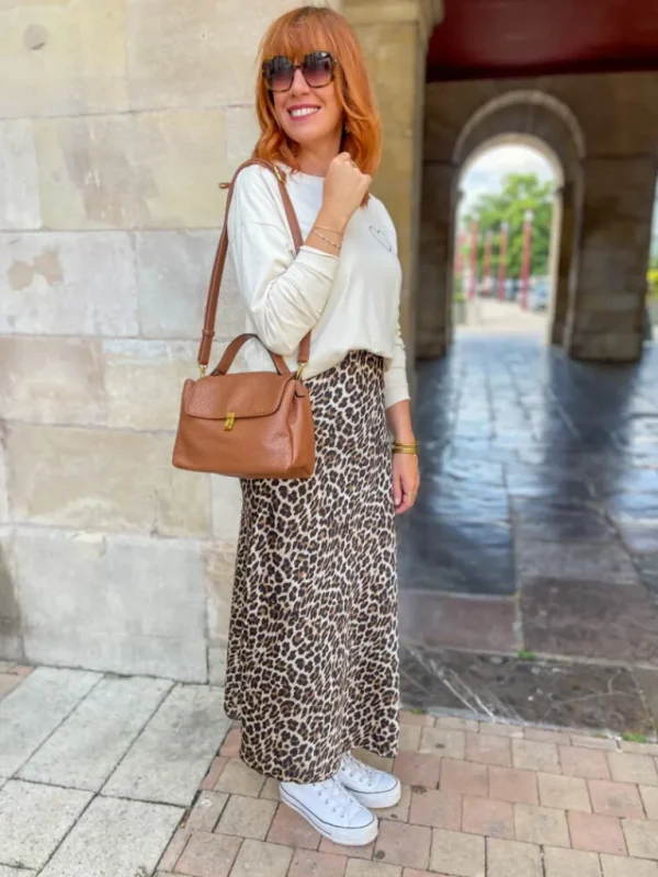 Robes, Jupes*Justine Boutique Théa jupe fluide léopard