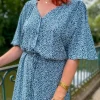 Robes, Jupes*Justine Boutique Vera robe à motif fleuri bleu