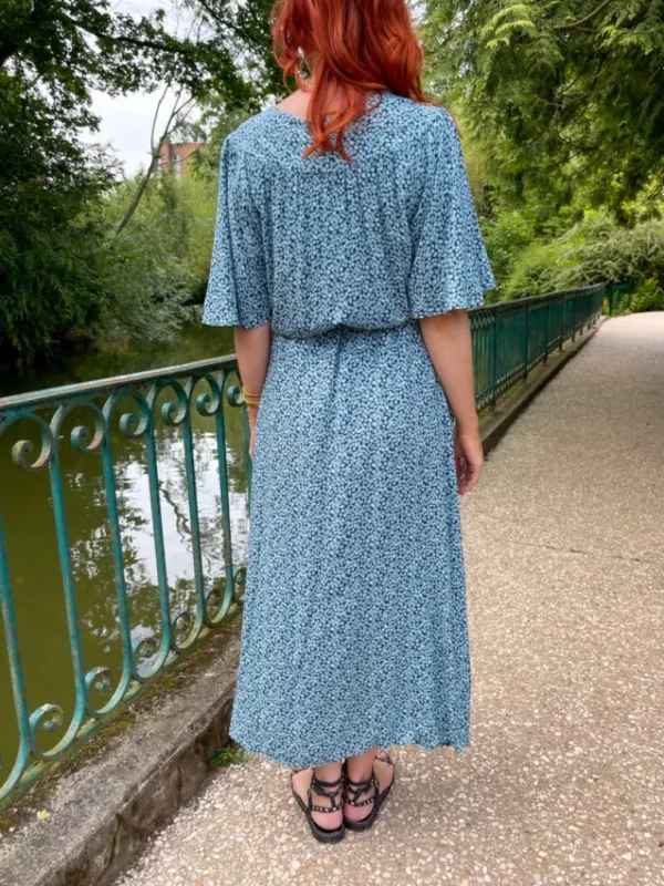 Robes, Jupes*Justine Boutique Vera robe à motif fleuri bleu