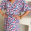 Robes, Jupes*Justine Boutique Vera robe motif rose et bleu